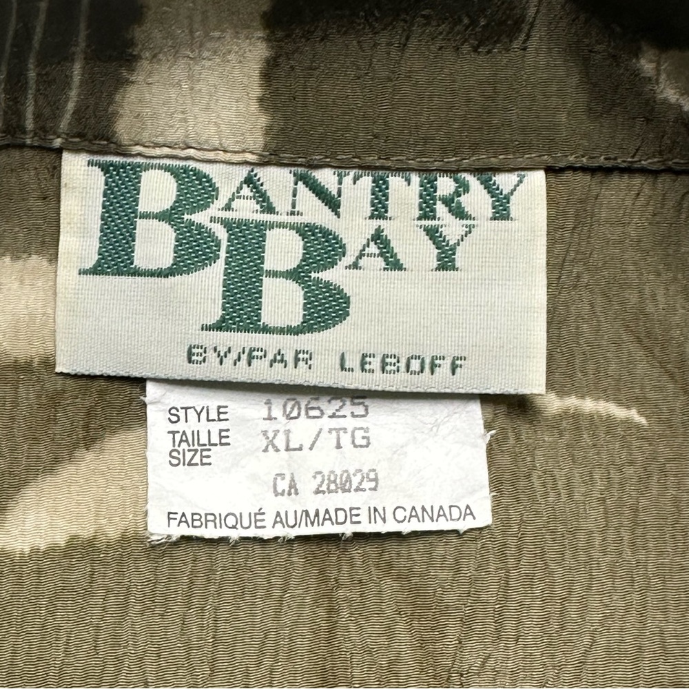 Women's Olive Patterned Button Down Shirt - image 2